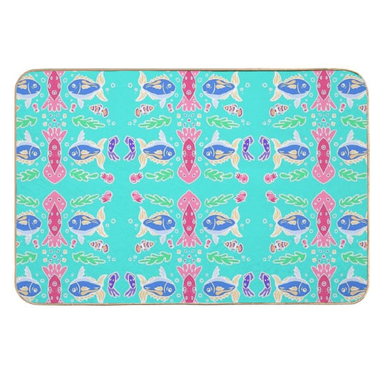 Vibrant Squid  Eco-Friendly Bath Mat