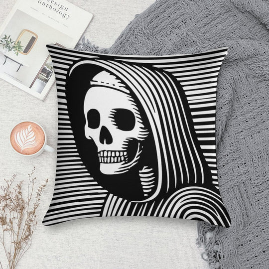 The Hooded Wanderer Soft Hidden Zipper Throw Pillow