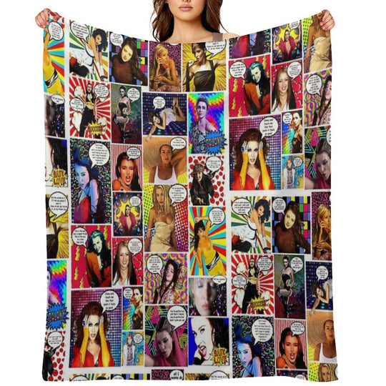 Dannii Minogue Goes Pow WOW #30 All-season Throw Blanket