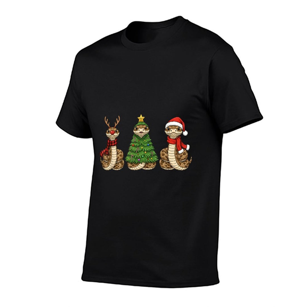 Retro Christmas Hognose Snake Santa Reindeer  Affordable Price T-Shirt