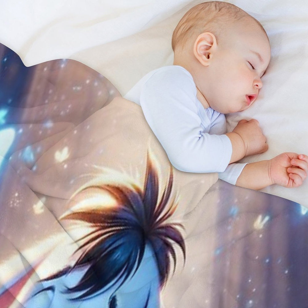 Adorable Eeyore Design Durable Throw Blanket