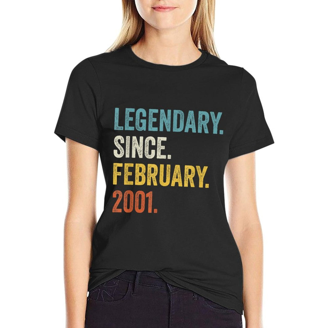 Legendary Since February 2001 21st Birthday  Relaxed-fit T-Shirt