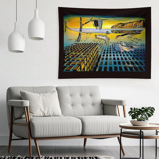 DISINTEGRATION  Vintage Abstract Painting Print Tapestry