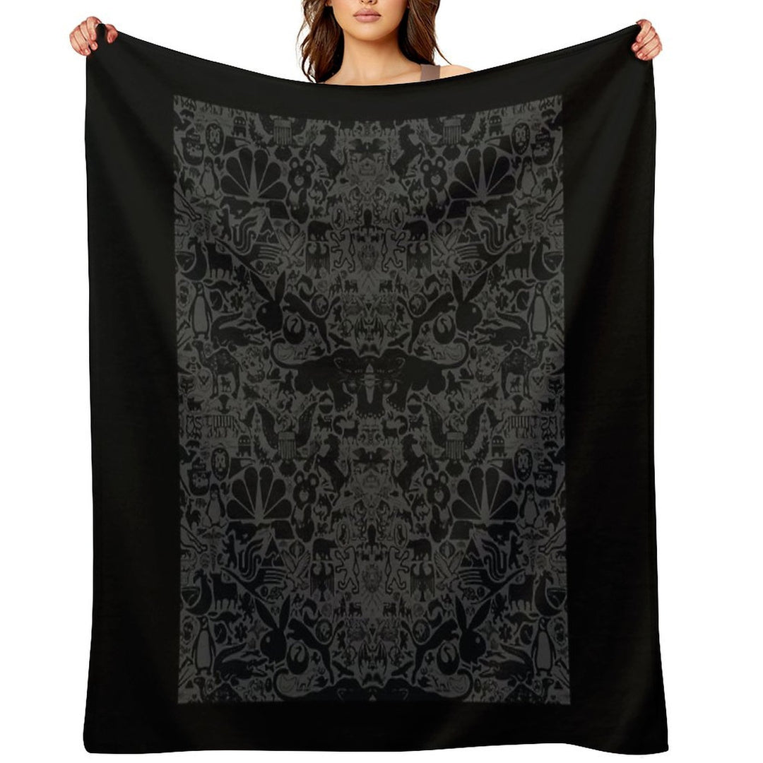 The Darkest Animal Wallpaper Compact Throw Blanket