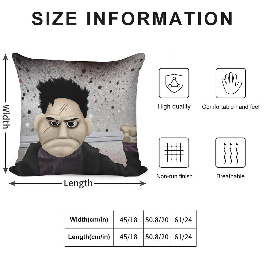 Angel - Smile Time Puppet Soft Fade-Resistant Throw Pillow