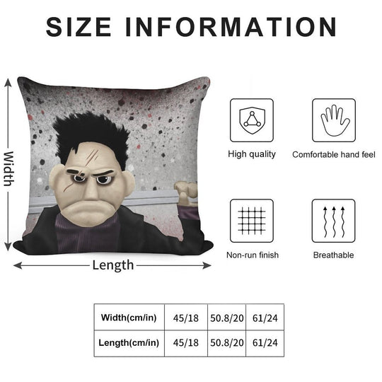 Angel - Smile Time Puppet Soft Fade-Resistant Throw Pillow