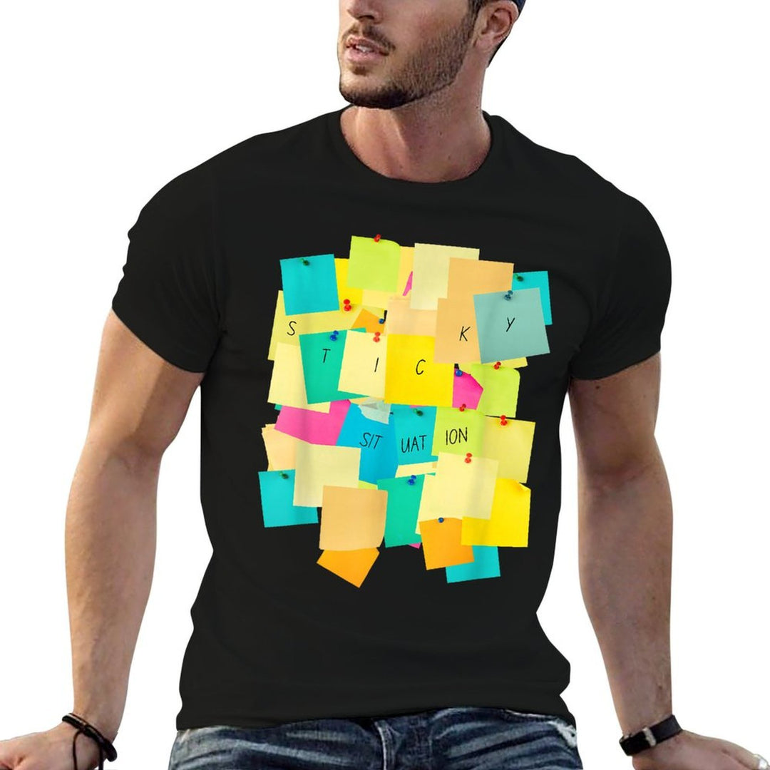 Funny Office Humor Sticky Note Graphic  Classic T-Shirt