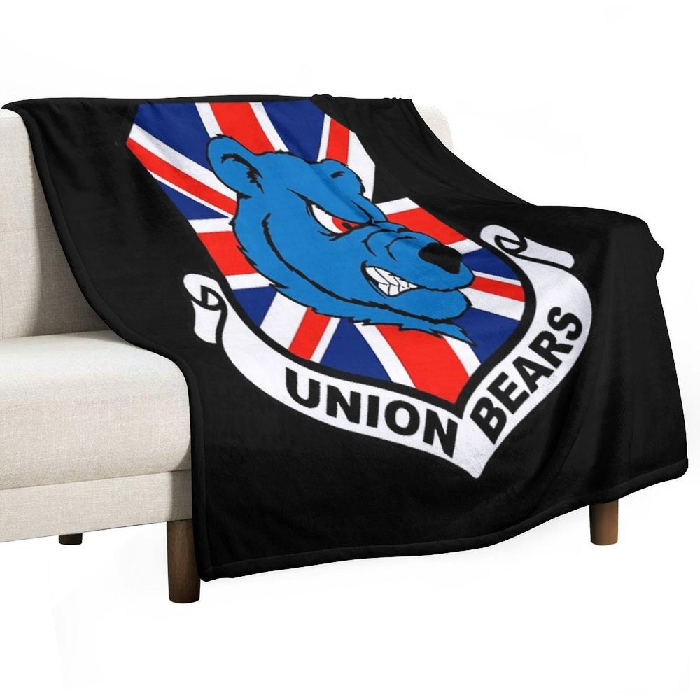 Union Bears Wrinkle-free Throw Blanket
