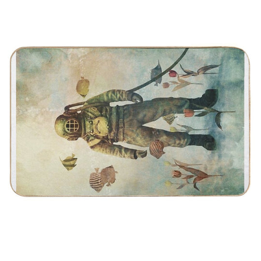 Deep Sea Garden  Absorbent Bath Mat