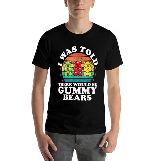 There Would Be Gummy Bear Funny Candy Lovers Girls Kid  Oversized Silhouette T-Shirt