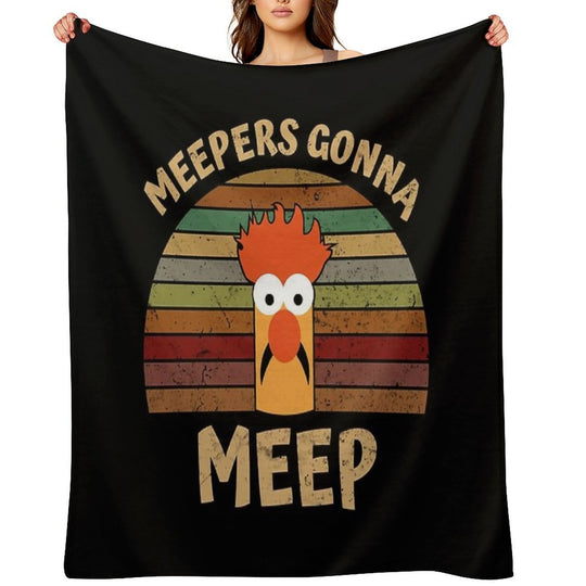 The Muppet Show Beaker Meepers Gonna Meep All-season Throw Blanket