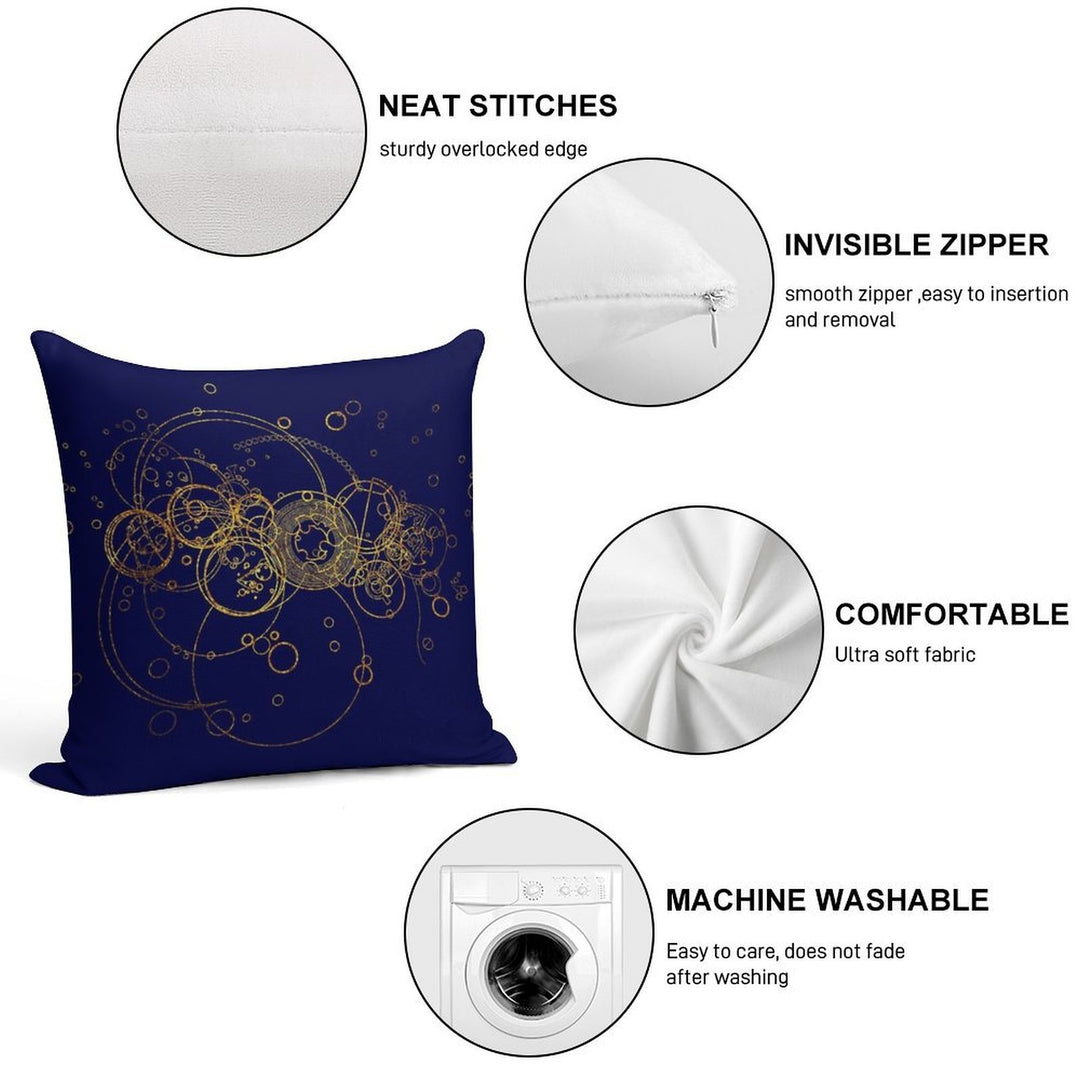 Time Lord Writing -  Transparent Soft Multiple Sizes Throw Pillow
