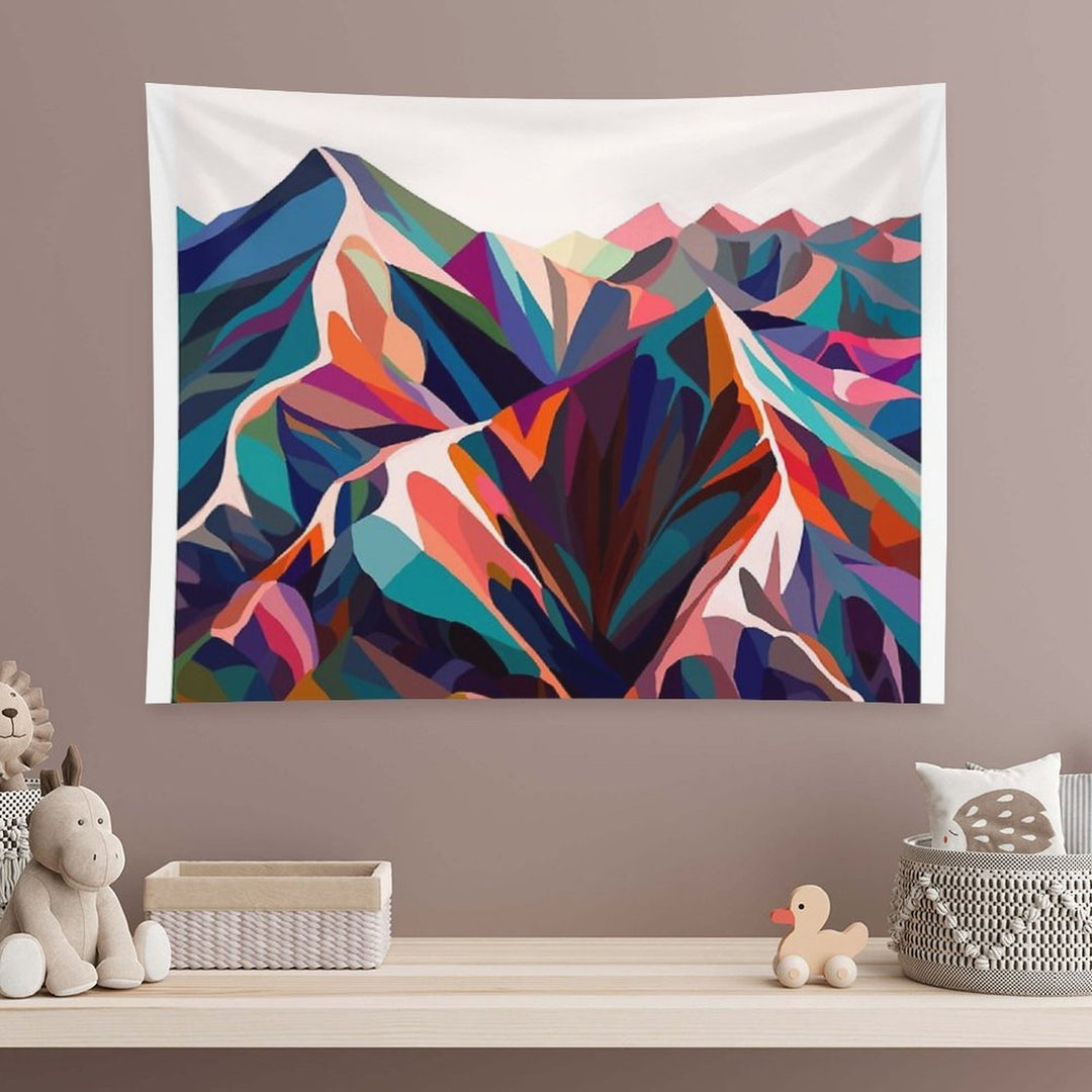 Mountains. Sunset Warm Tapestry