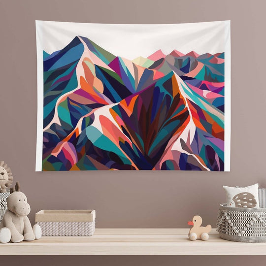 Mountains. Sunset Warm Tapestry