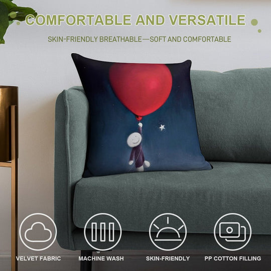 Doug Hyde Soft Luxury Feel Throw Pillow