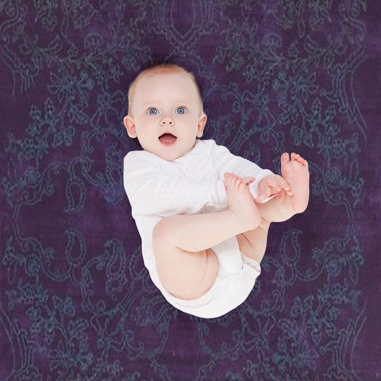 Rays of Light on Paddy Fields (Winter) Machine-washable Throw Blanket