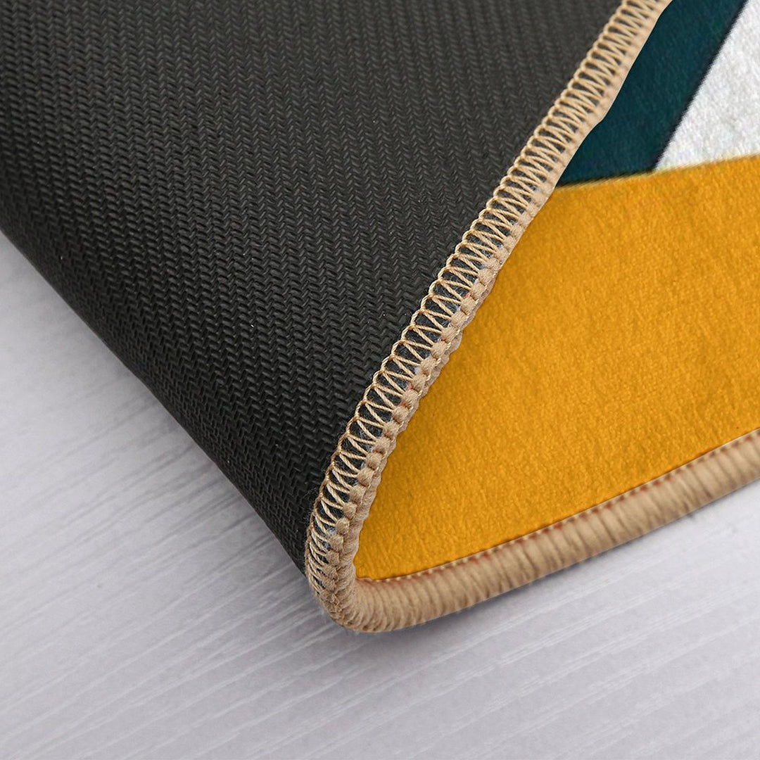 Colorful Geometric Design  Easy To Clean Bath Mat