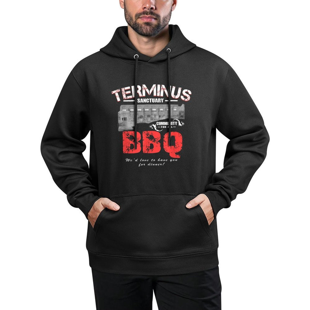 Go Out Adult Terminus BBQ Funny Zombie Apocalypse Unisex Design Hoodie