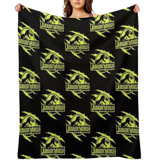 Dino Jurrassix World Ogy Sustainable Throw Blanket