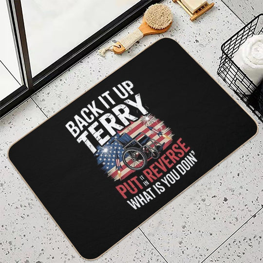 Back It Up Terry Put It In Reverse 4th Of July Fireworks  Toxin-Free Bath Mat