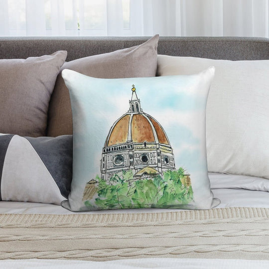 Florence Duomo Soft Washable Throw Pillow