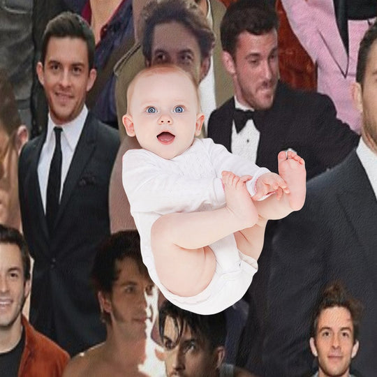 Jonathan Bailey Collage Compact Throw Blanket