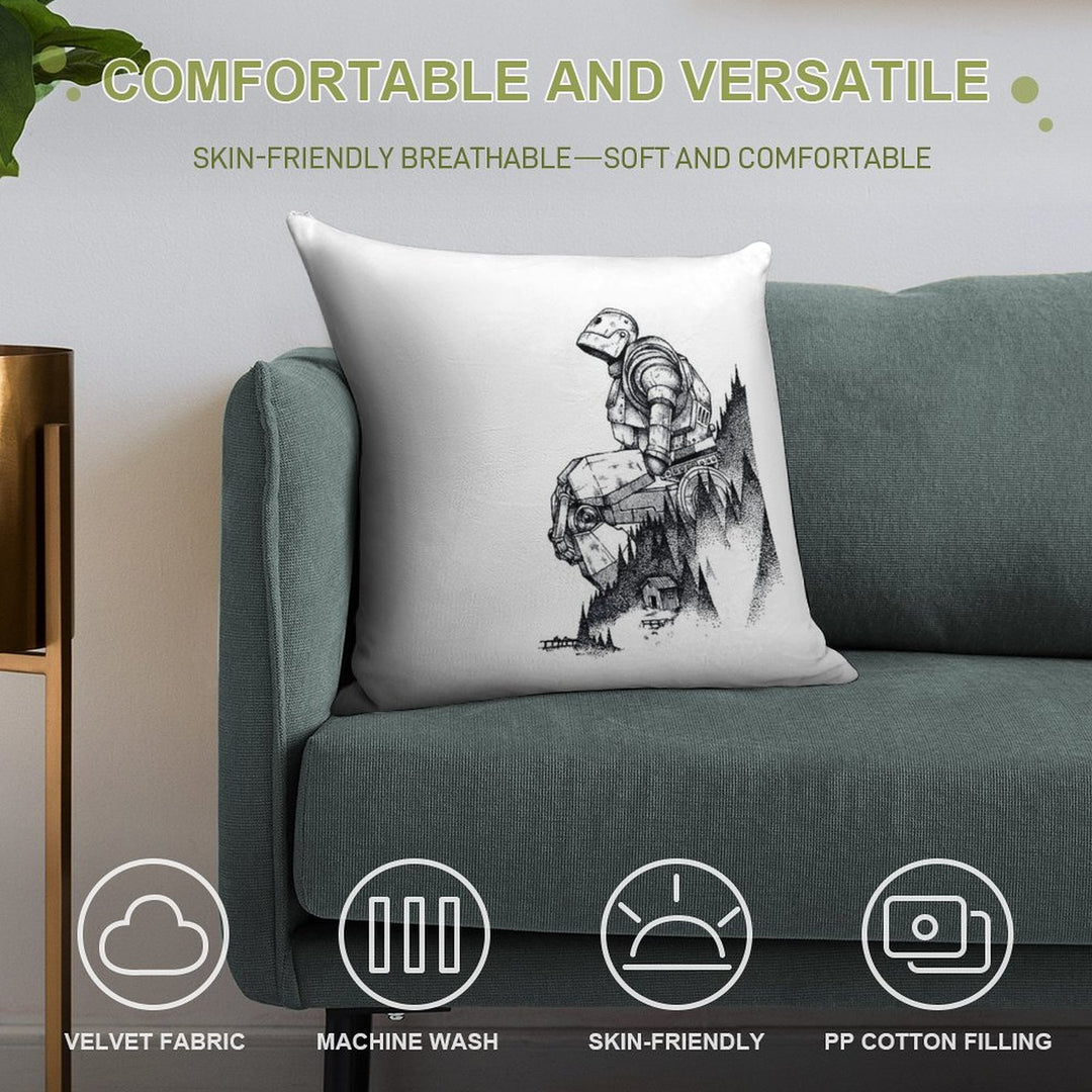 Iron Giant Soft Multiple Sizes Throw Pillow