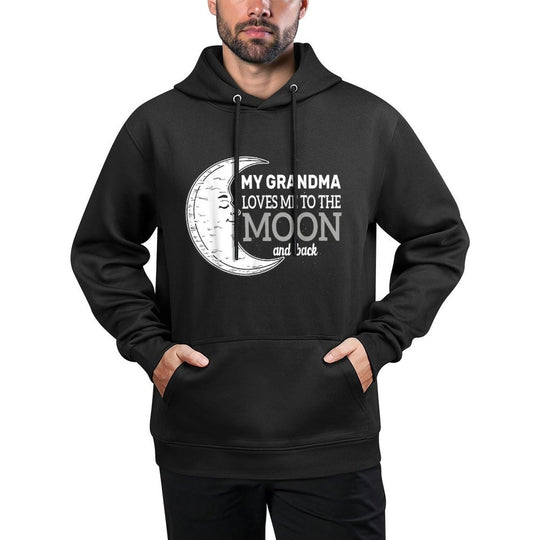 My Grandma Loves Me To The Moon And Back Kids Girl Boy Durable Construction Hoodie