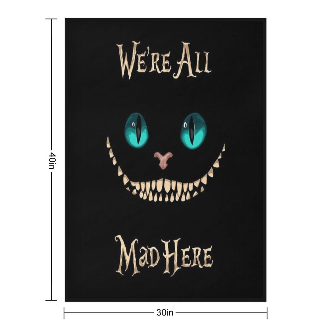 Alice In Wonderland Wrinkle-free Throw Blanket