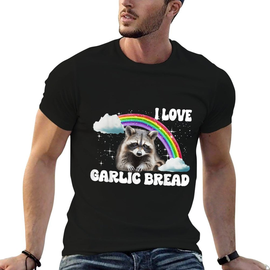 I Love Garlic Bread Raccoon  Slim-fit Cut T-Shirt