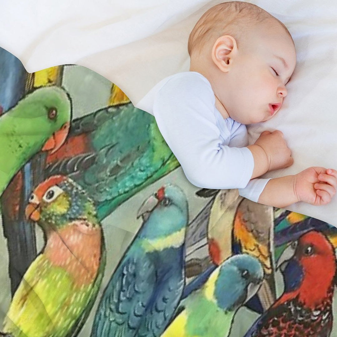 Australian Parakeets Eco-conscious Throw Blanket
