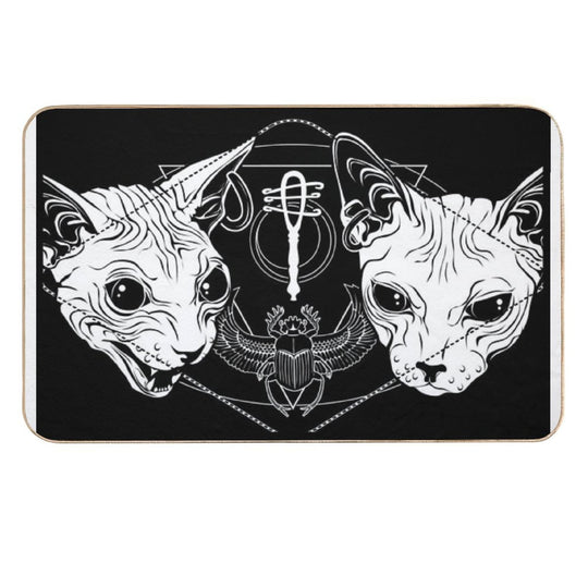 Bastet - The Cat Goddess  Absorbent Bath Mat