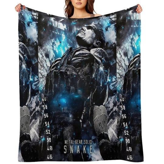 Metal Gear Solid Snake Wrinkle-free Throw Blanket