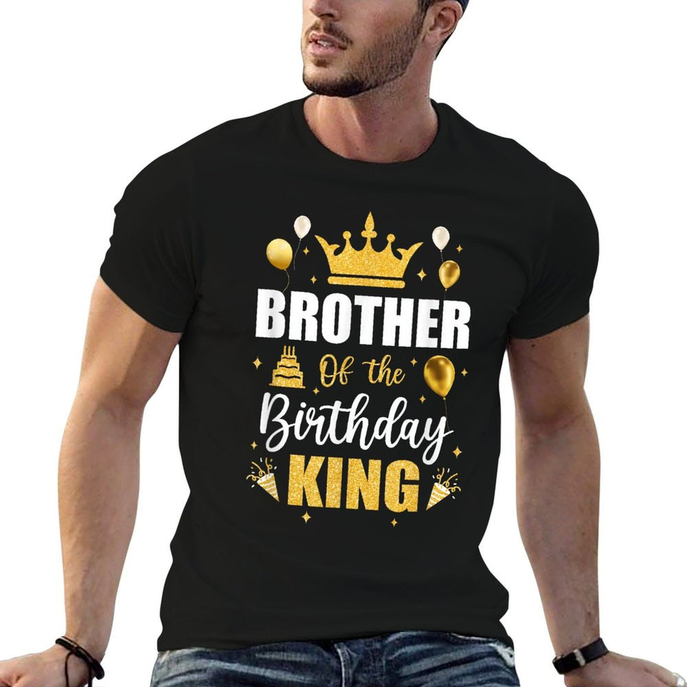 Brother Of The Birthday King Boys Men Bday Party For Him  Classic T-Shirt