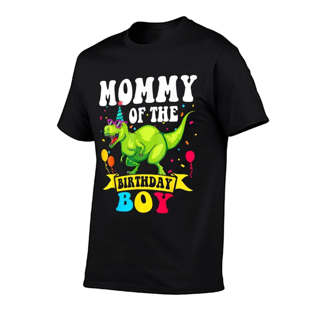 Mommy of The Birthday Boy T-Rex RAWR Dinosaur Birthday Boy  Stretchy T-Shirt