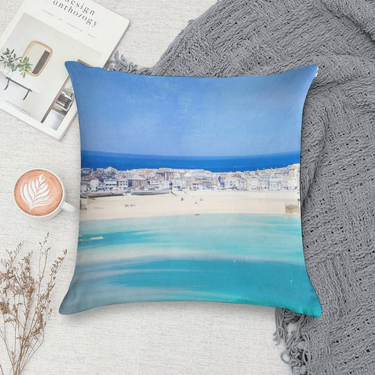 St Ives, Cornwall - Original, Version 3 Soft Gift Ready Throw Pillow
