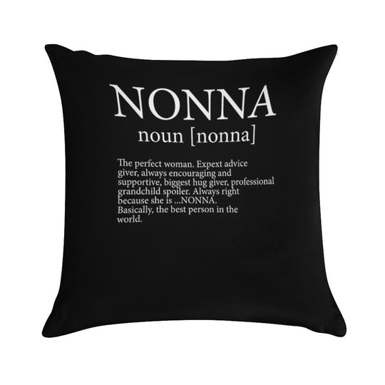 Nonna Definition Soft Decorative Cover Throw Pillow
