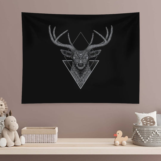 Dark Deer Tapestry