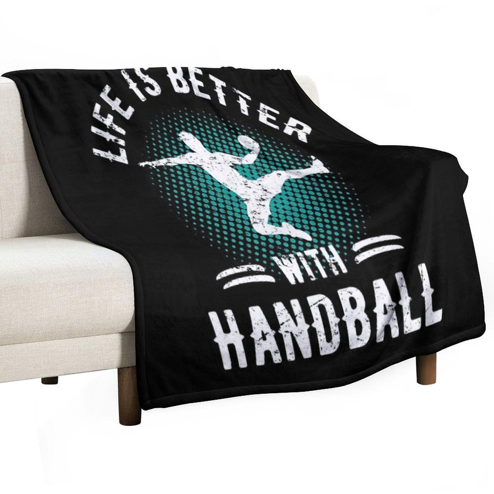 Handball Vintage Velvety-soft Throw Blanket