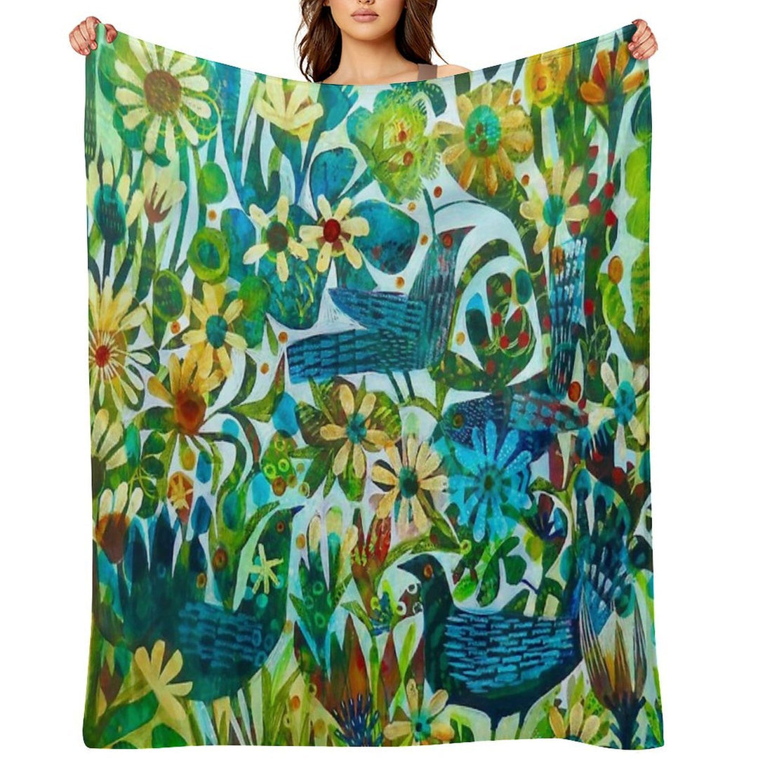 Summer Light, An Este MacLeod Design Velvety-soft Throw Blanket