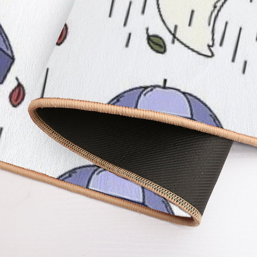 Sad Ghost with Umbrella  Eco-Friendly Bath Mat