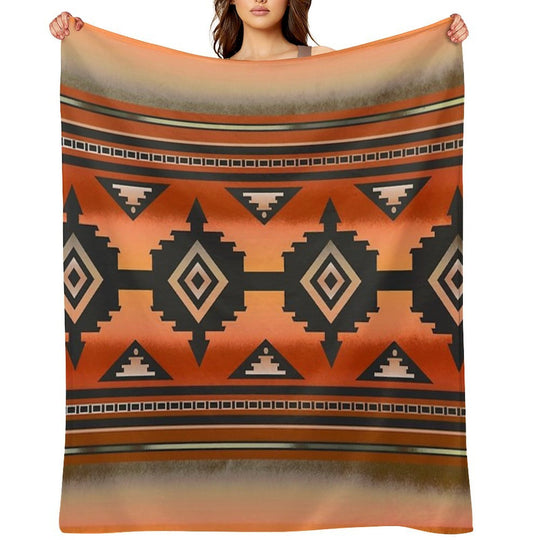 Canyon  Navajo Rust Premium Throw Blanket