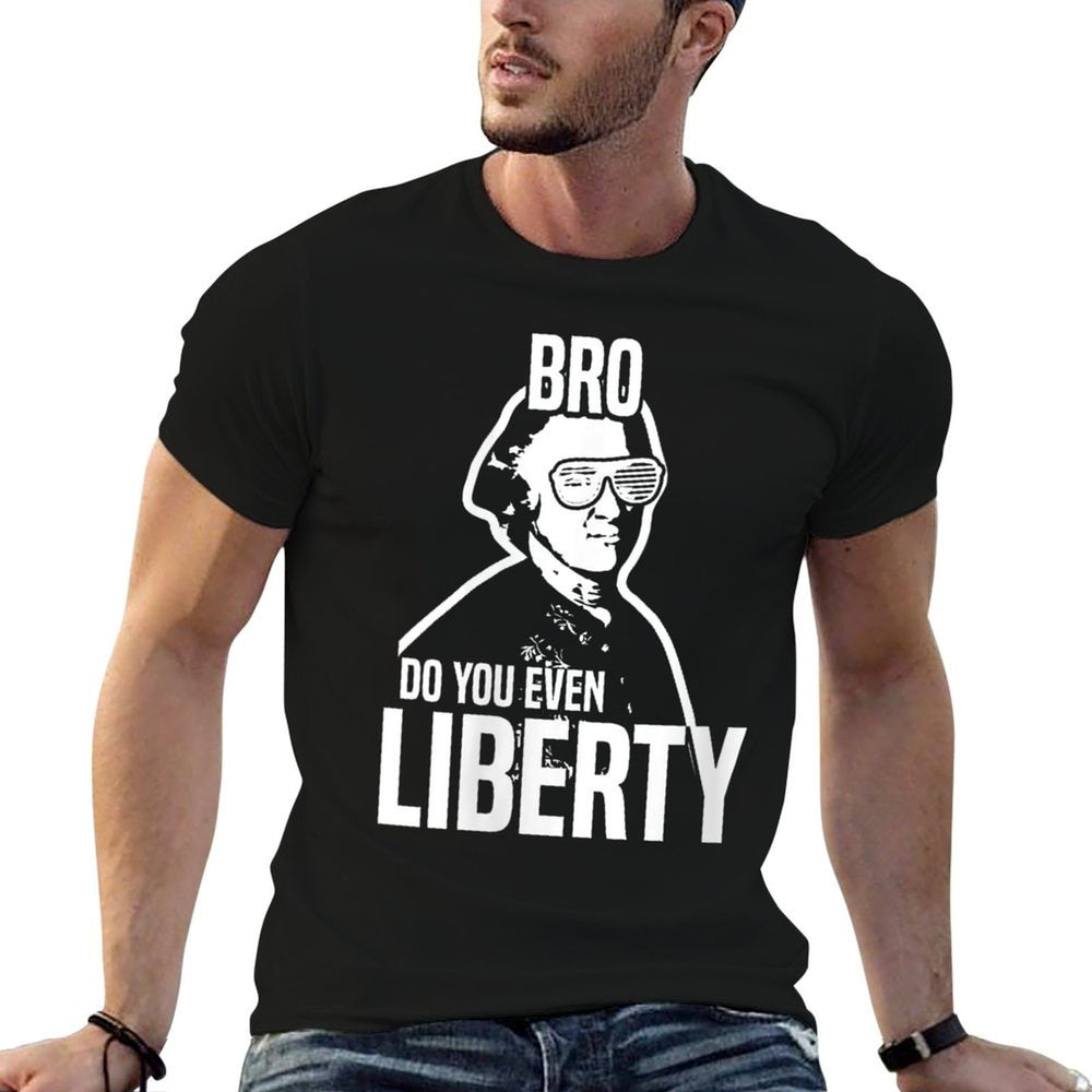 Womens Politics John Hancock Bro Do You Even Liberty Funny Meme  Polyester Blend T-Shirt