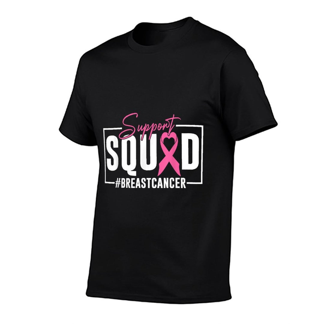 Support Squad Breast Cancer Awareness Pink Ribbon  Odor-resistant T-Shirt