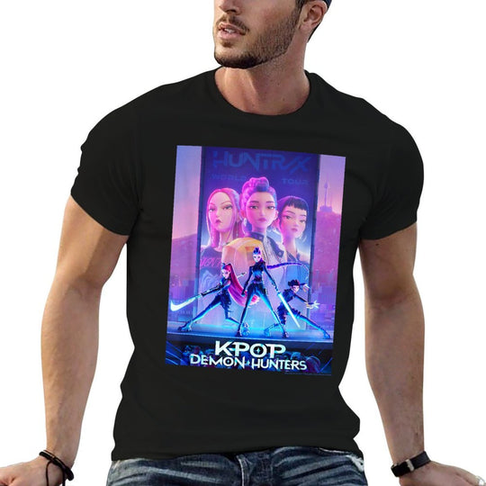 Kpop Demon Hunters Movie Poster  Polyester Blend T-Shirt