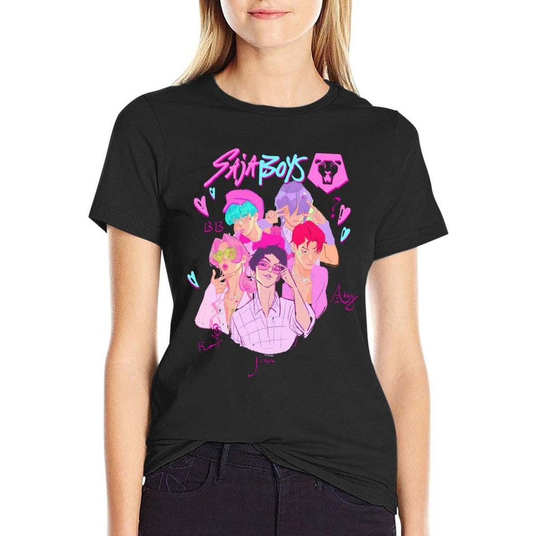 KPop Demon Hunters Saja Boys Heartthrob Officially Licensed  Lightweight T-Shirt
