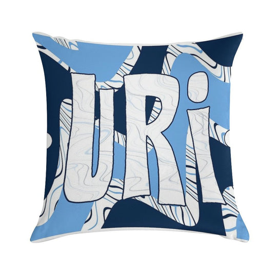 URI Funky Fresh Waves Soft Fade-Resistant Throw Pillow