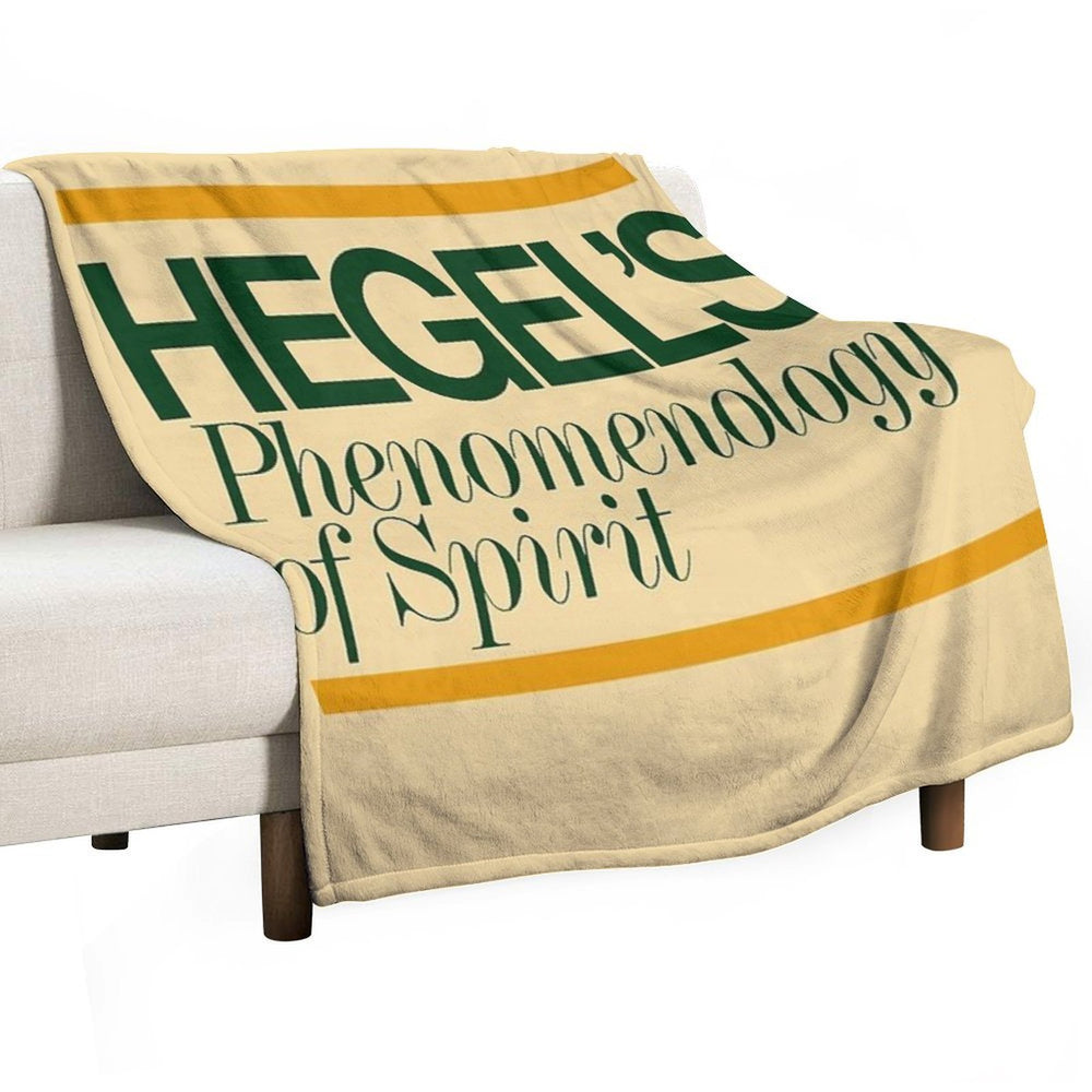 Hegels Phenomenology of Spirit - Book Cover, Aesthetic, Philosophy, Dialectics Comfort Throw Blanket