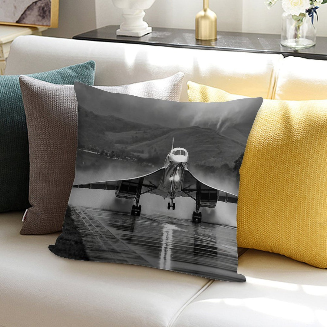 Concorde Wet Takeoff Soft Decorative Cover Throw Pillow