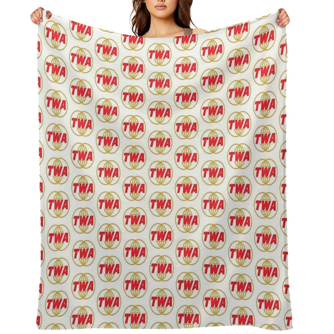 TWA Airlines - Vintage Logo Gift-ready Throw Blanket